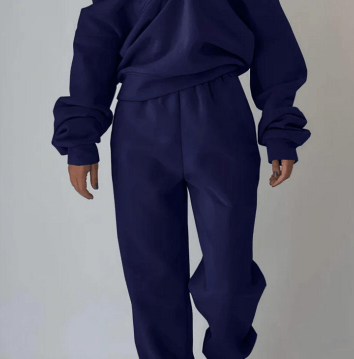 Levoire | Ensemble Pull Pantalon Femme Confortable Tendance Bleu marine