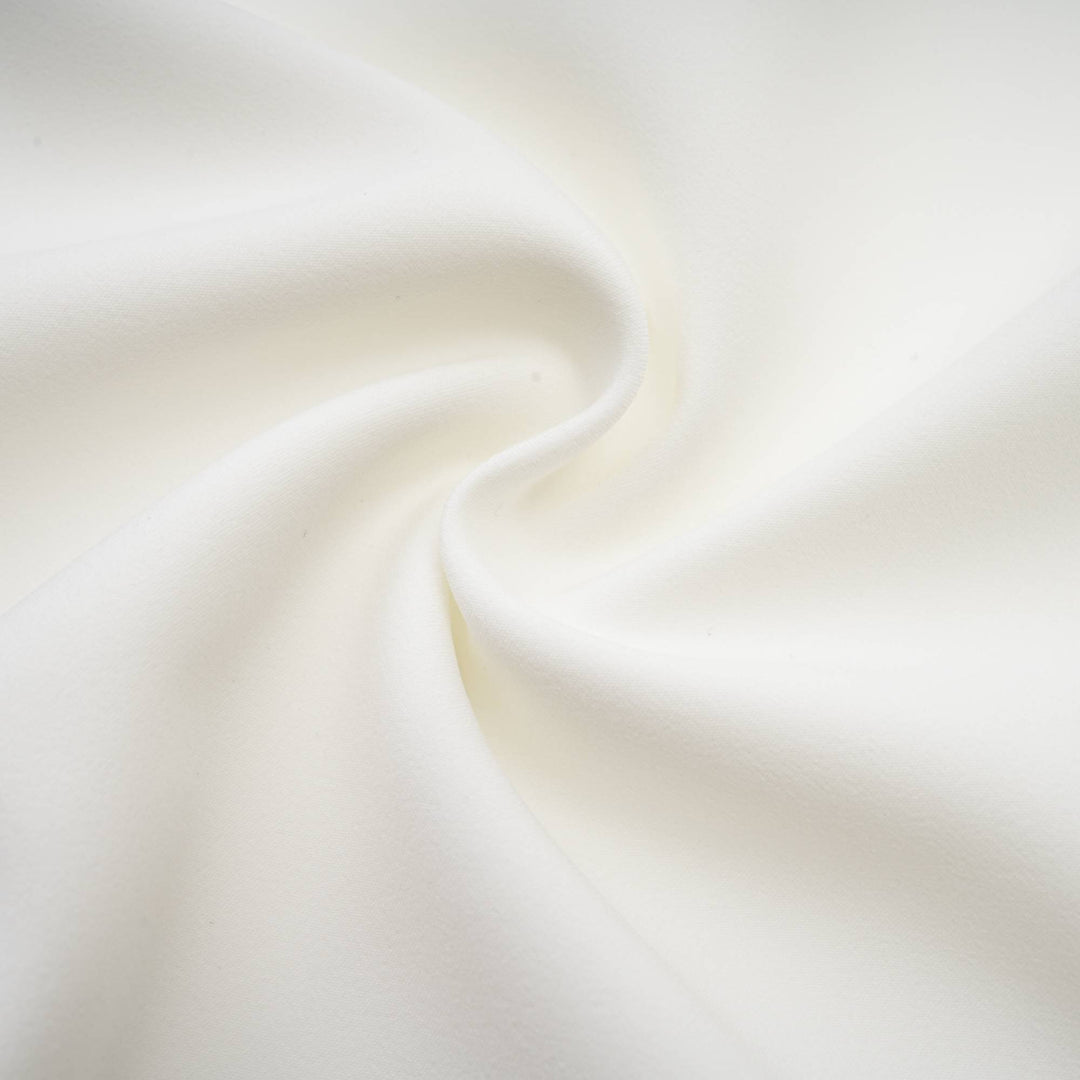 Levoire | Robe Midi Blanche Ornée De Cristaux