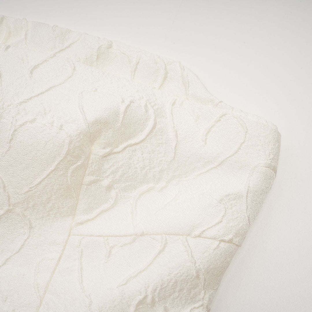 Levoire | Nœud De Ruban Blanc Robe Midi Brodée