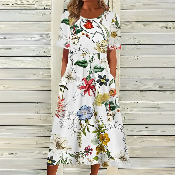 Levoire | Robe midi à motifs floraux Option de style A