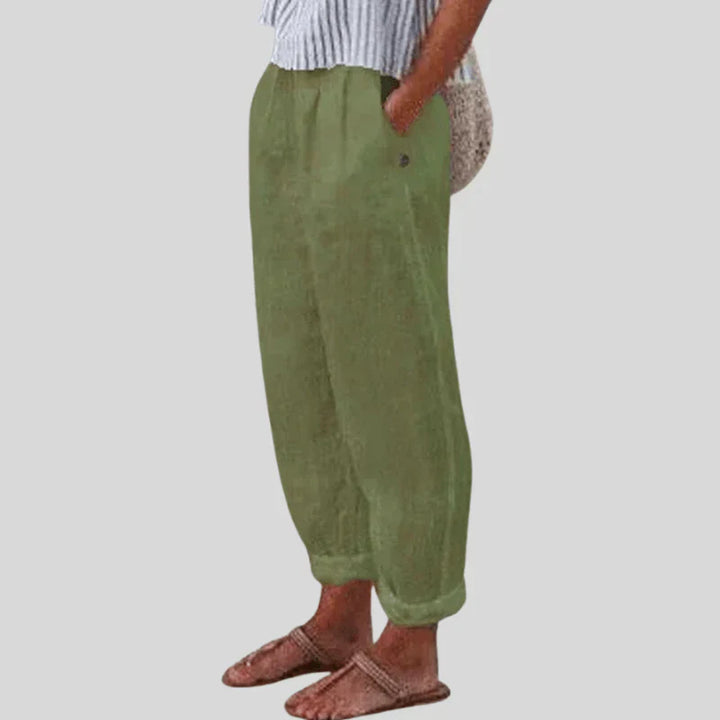 Levoire | Pantalons À La Mode Et Confortables Vert