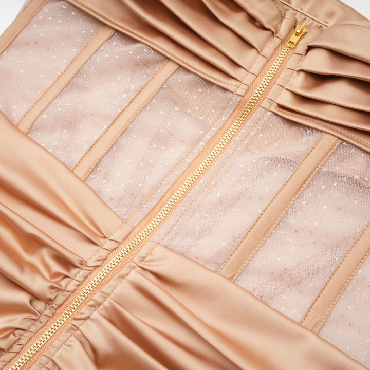 Levoire | Robe Mini Plissée À Épaules Dénudées