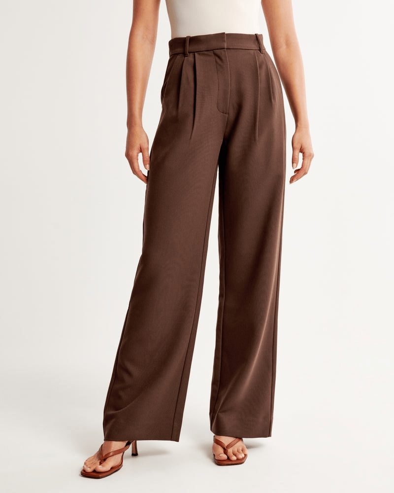 Levoire | Pantalon tailleur Sloane femme brun foncé