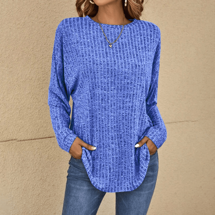 Levoire | Pull à côtes femmes Sweatshirt Cardigan Bleu