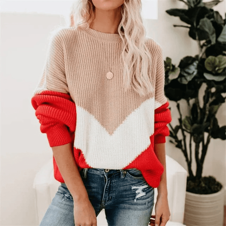 Levoire | Sweat-shirt tricot mode femme Jumper Gilet Beige