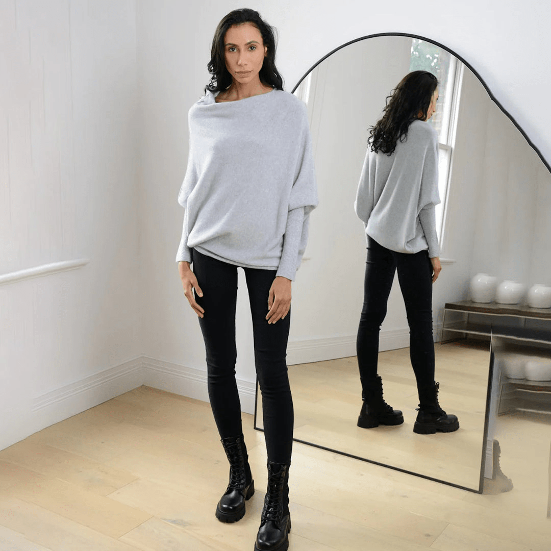 Levoire | Pull polyvalent avec épaules dénudées dames pull gilet