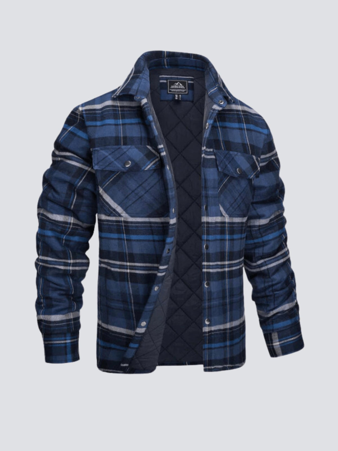 Levoire | Veste Rayée À Manches Longues Rennot Avec Boutons Bleu foncé