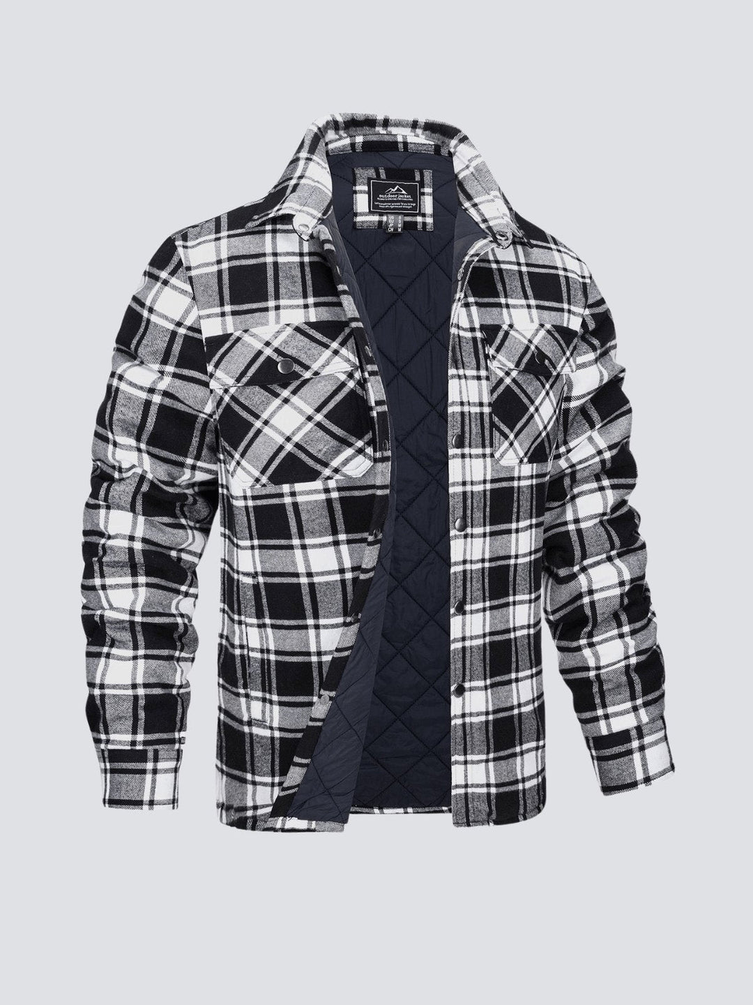 Levoire | Veste Rayée À Manches Longues Rennot Avec Boutons Noir