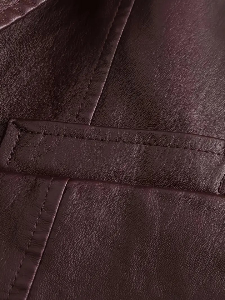 Levoire | Veste en cuir avec une coupe élégante