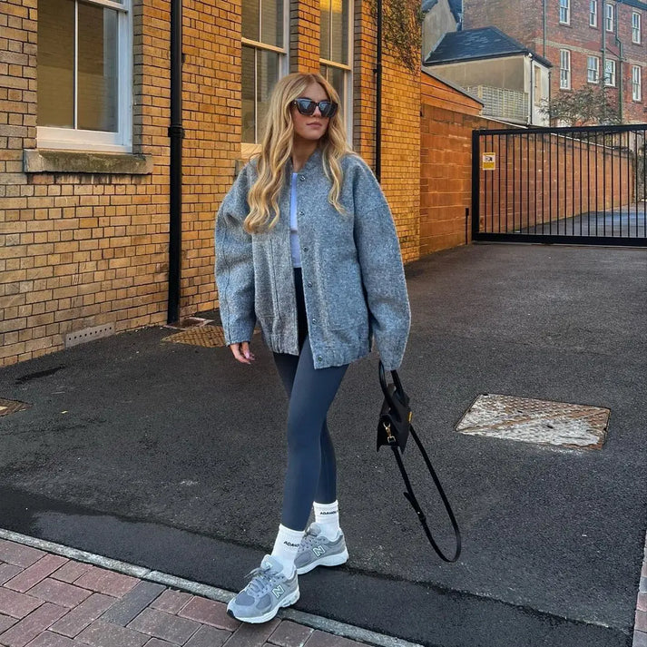 Levoire | Veste Femme À La Mode En Grandes Tailles Gris