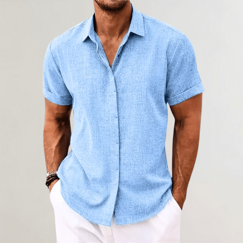 Levoire | Polo Classique Élégant Homme Bleu