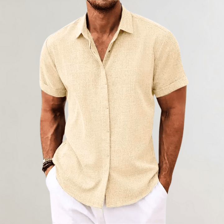 Levoire | Polo Classique Élégant Homme Abricot