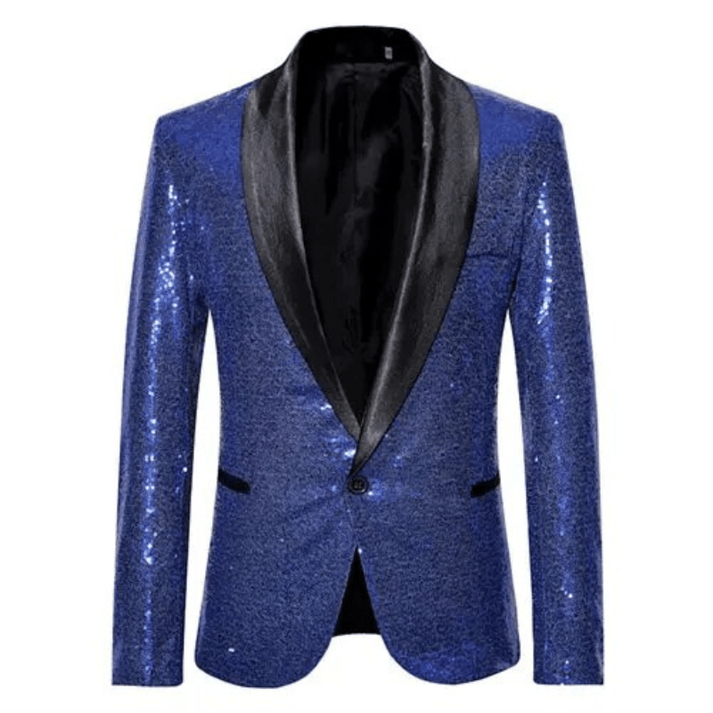 Levoire | Blazer Paillettes Homme Bleu