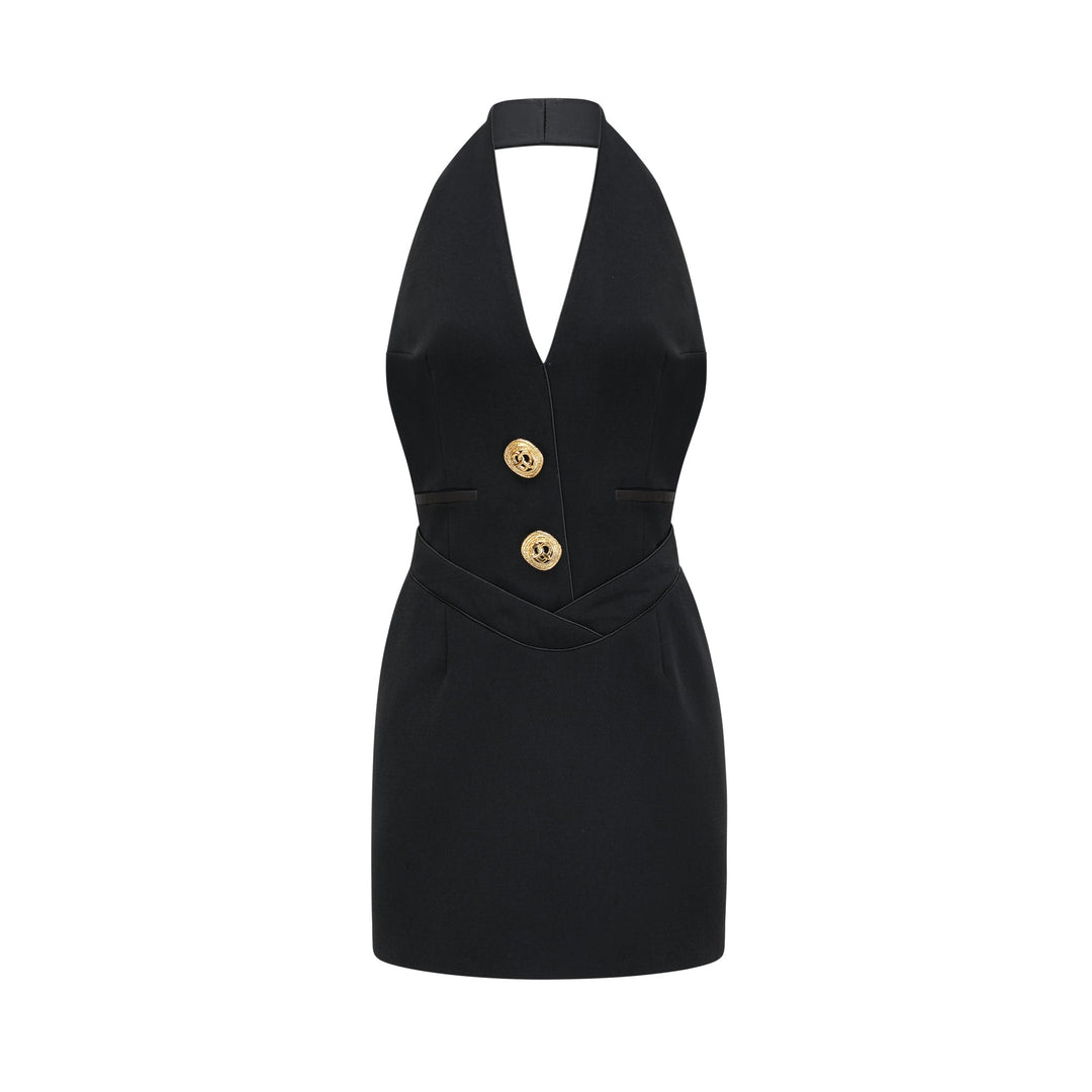 Levoire | Débardeur Robe Mini Noire Noir