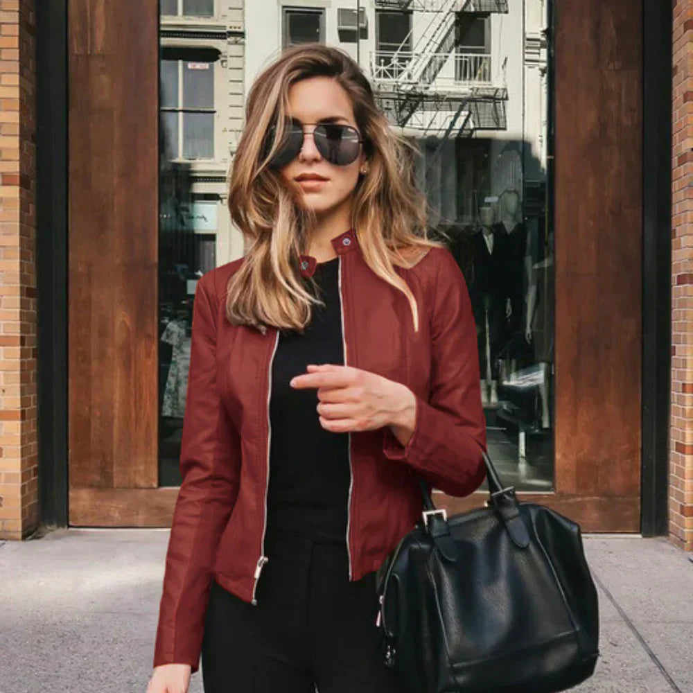 Levoire | Veste Bombardier Pour Femme | L'hiver Vin Rouge