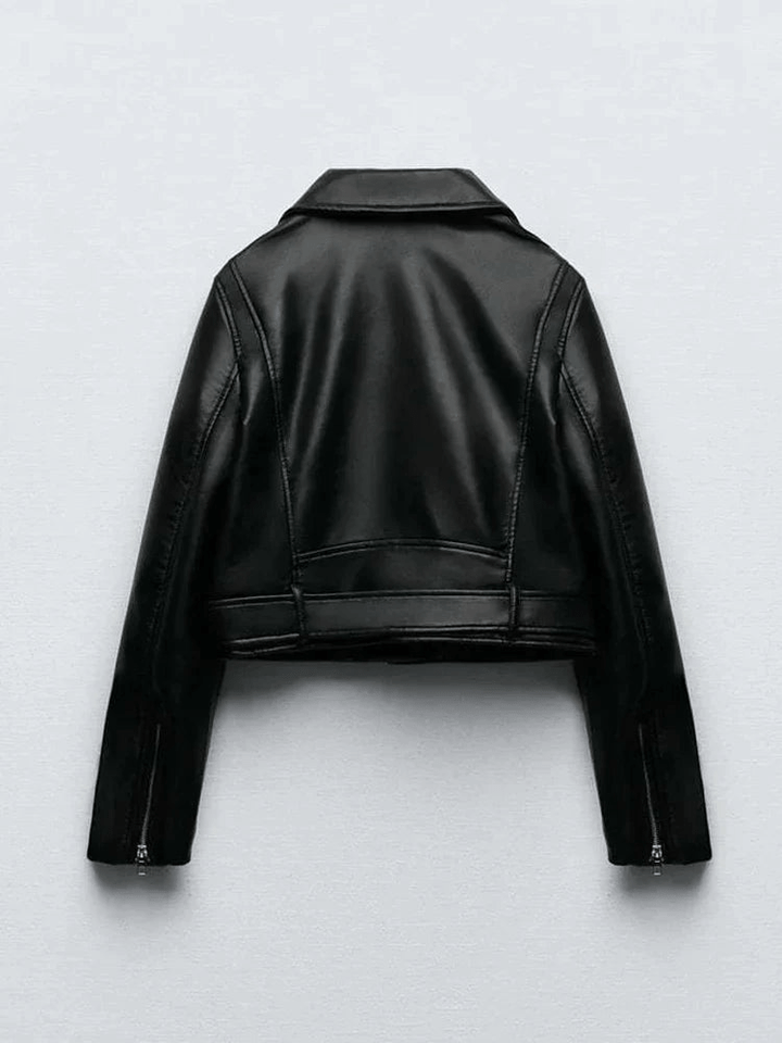 Levoire | Veste cuir noire légère femme