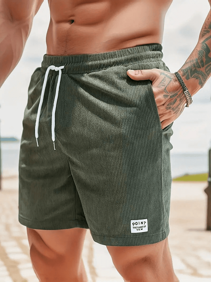 Levoire | Shorts pour hommes élégants Ajustement décontracté Vert