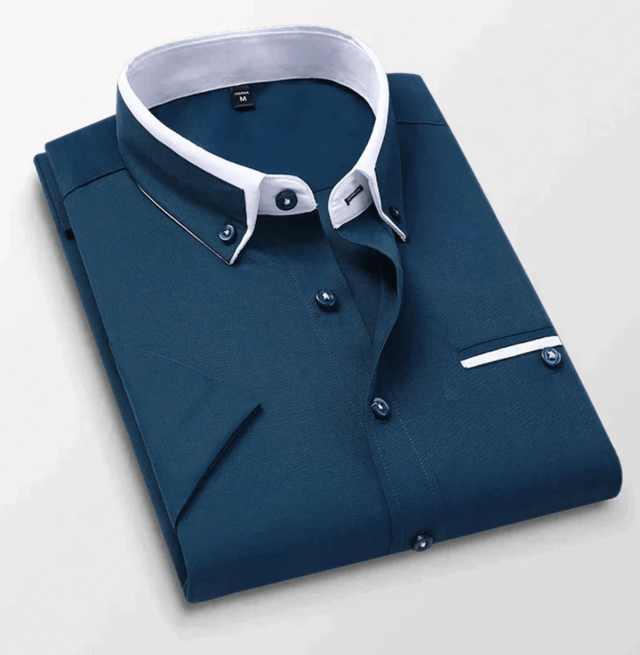 Levoire | Chemise Manches Longues Décontractée Homme Bleu