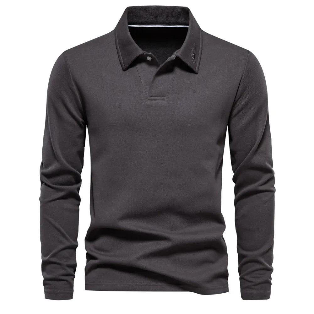 Levoire | Polo Shirt De Luxe Avec Coupe Parfaite Pour Confort Et Élégance Gris