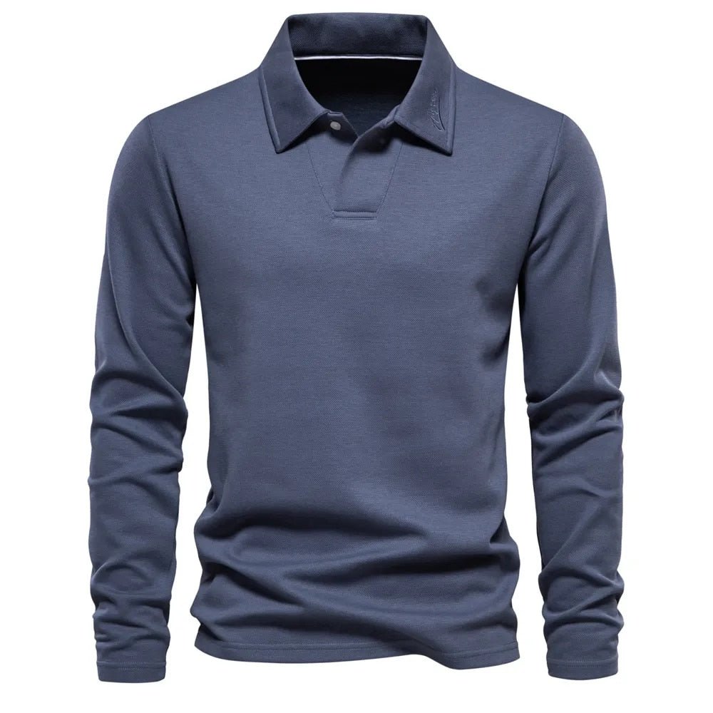 Levoire | Polo Shirt De Luxe Avec Coupe Parfaite Pour Confort Et Élégance Bleu