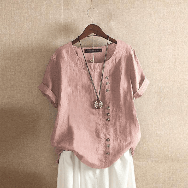 Levoire | Blouse Coton Décontractée Femme Rosa