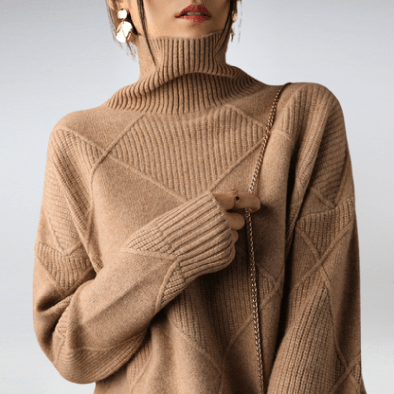 Levoire | Gilet Laine Femme Confort Élégant Chaud Braun