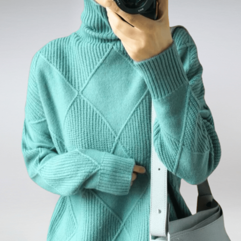 Levoire | Gilet Laine Femme Confort Élégant Chaud Turquoise