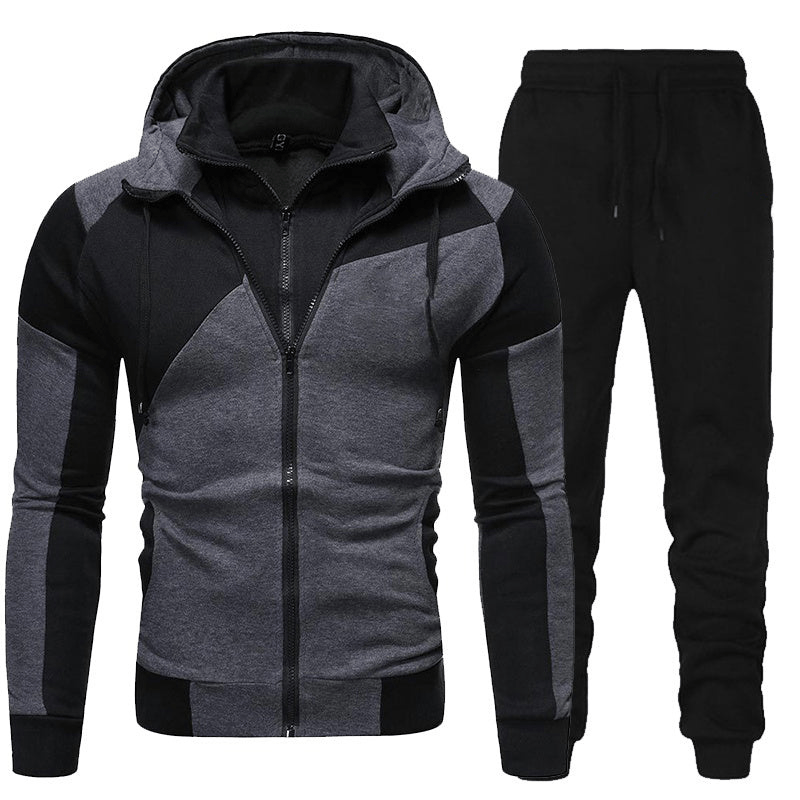 Levoire | Ensemble Training Polaire Homme Gris Noir