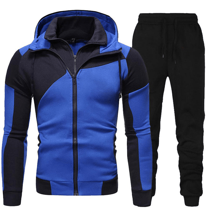 Levoire | Ensemble Training Polaire Homme Bleu Noir