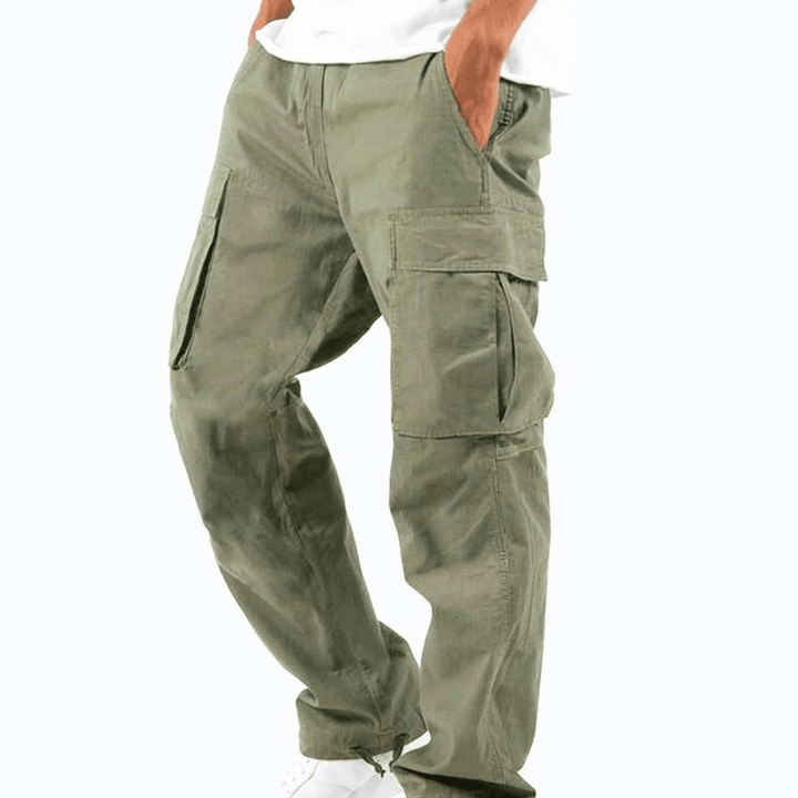 Levoire | Pantalon Cargo Homme Flexible et Confortable Pantalon Cargo Design Tendance vert olive