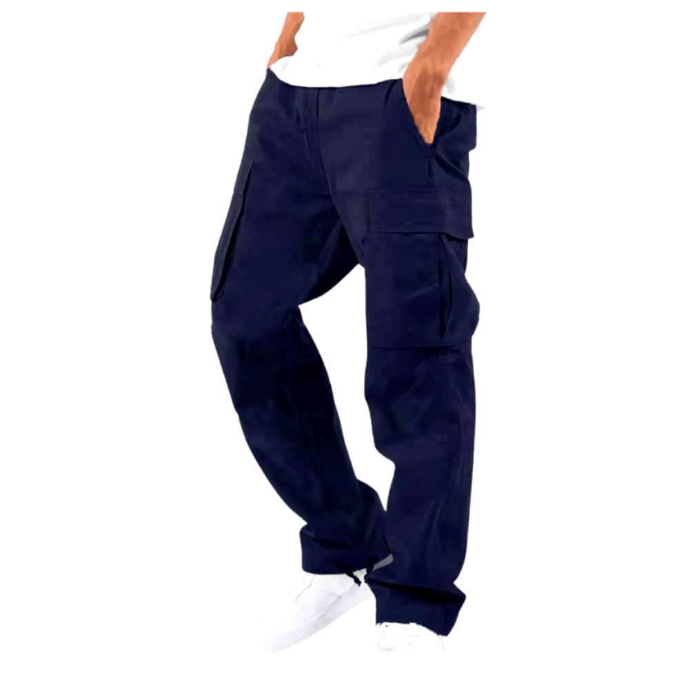 Levoire | Pantalon Cargo Homme Flexible et Confortable Pantalon Cargo Design Tendance Bleu marine