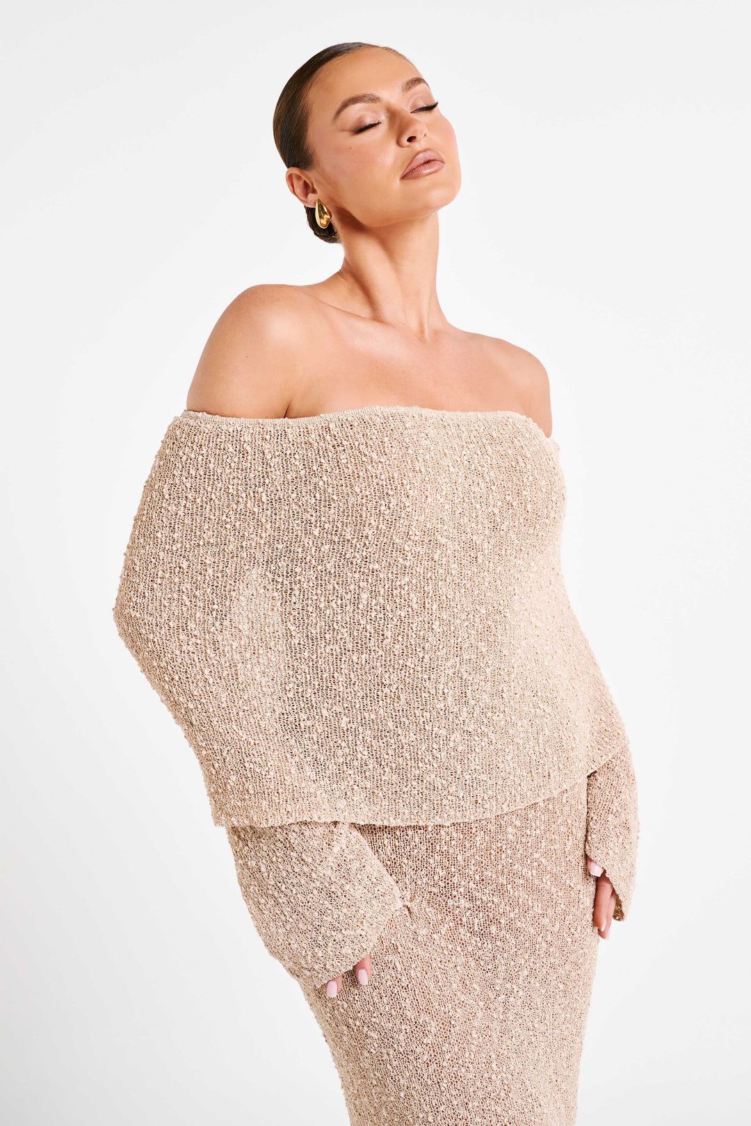 Levoire | Robe Maxi À Épaules Dénudées