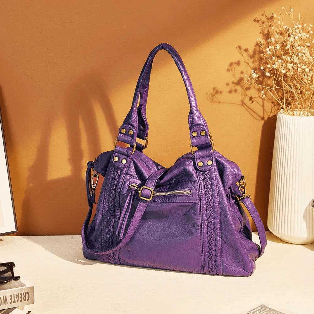 Levoire | Sac d'école vintage sac à bandoulière Lilas