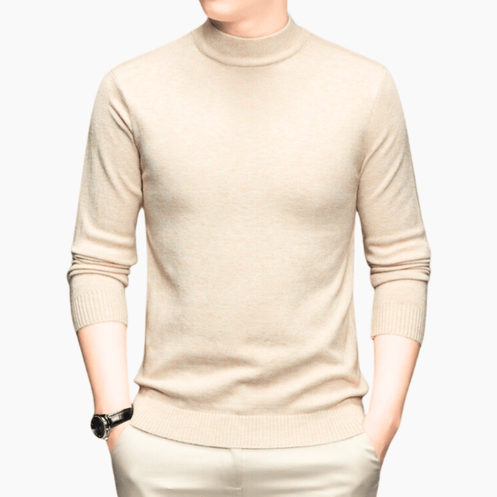 Levoire | Pull Col Montant Chaud Homme Khaki