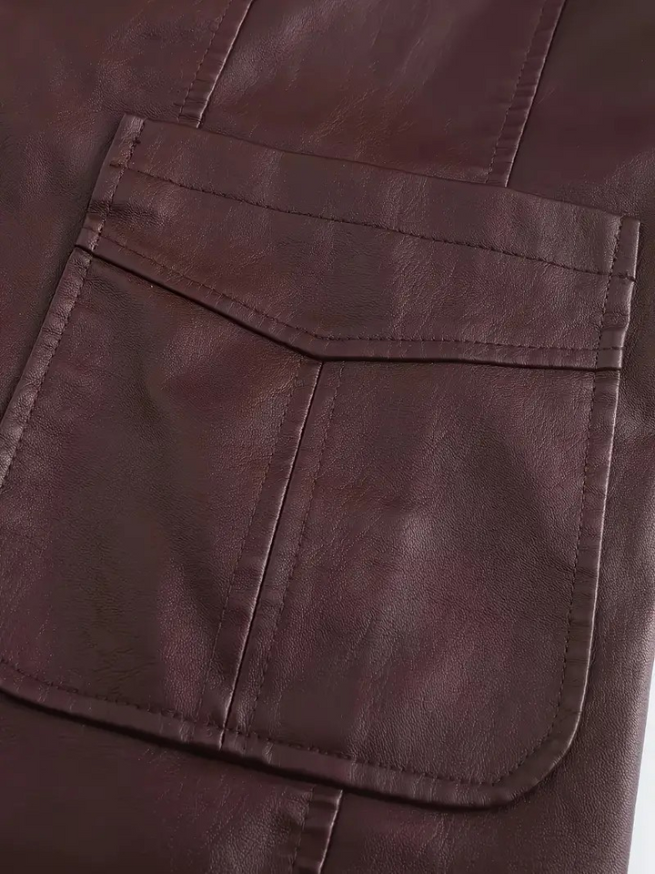 Levoire | Veste en cuir avec une coupe élégante