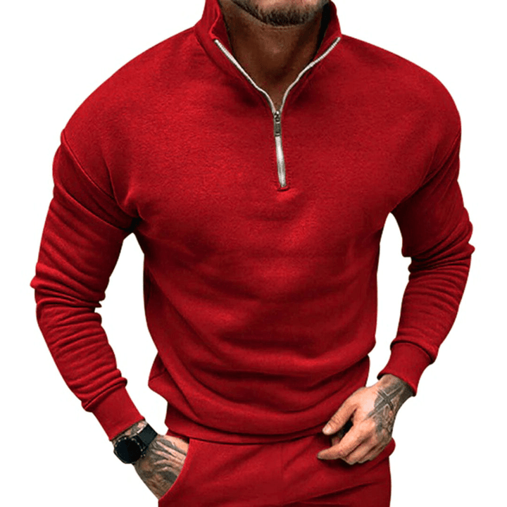 Levoire | Pull Demi-Zip Élégant Homme Rot