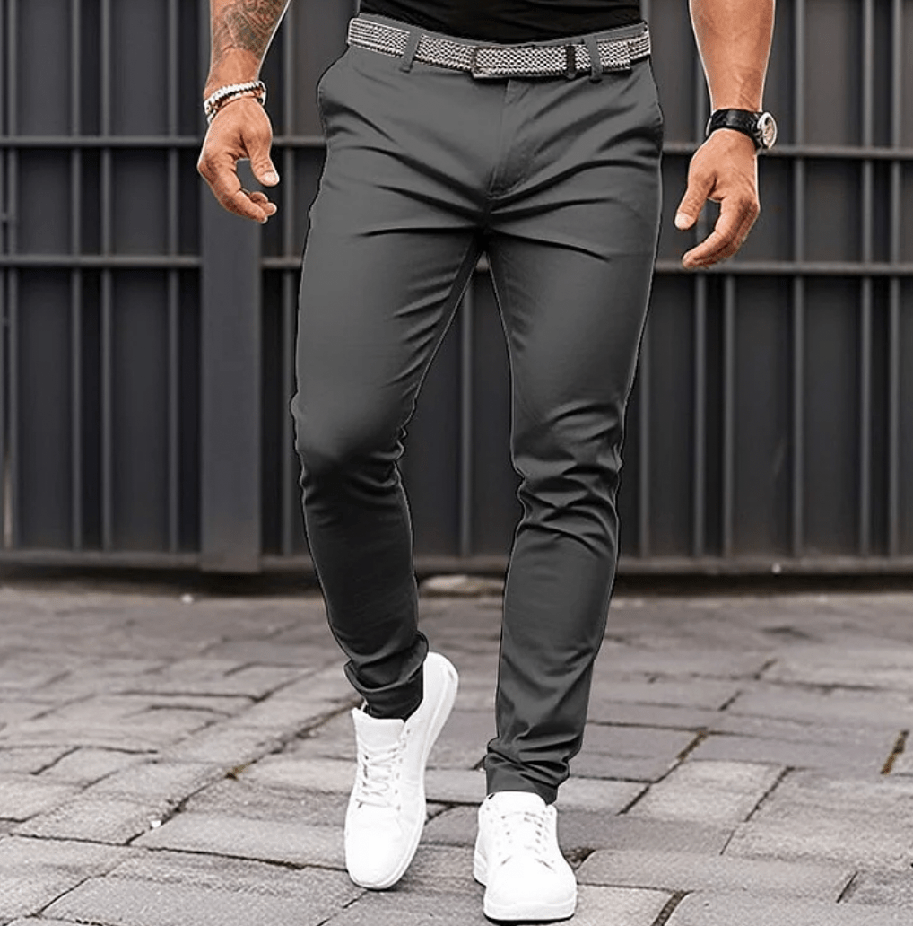 Levoire | Pantalon confortable pour hommes Style et fonctionnalité Décontracté et formel Gris foncé