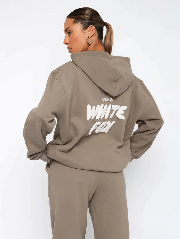 Levoire | Ensemble jogging capuche femme Brun hell