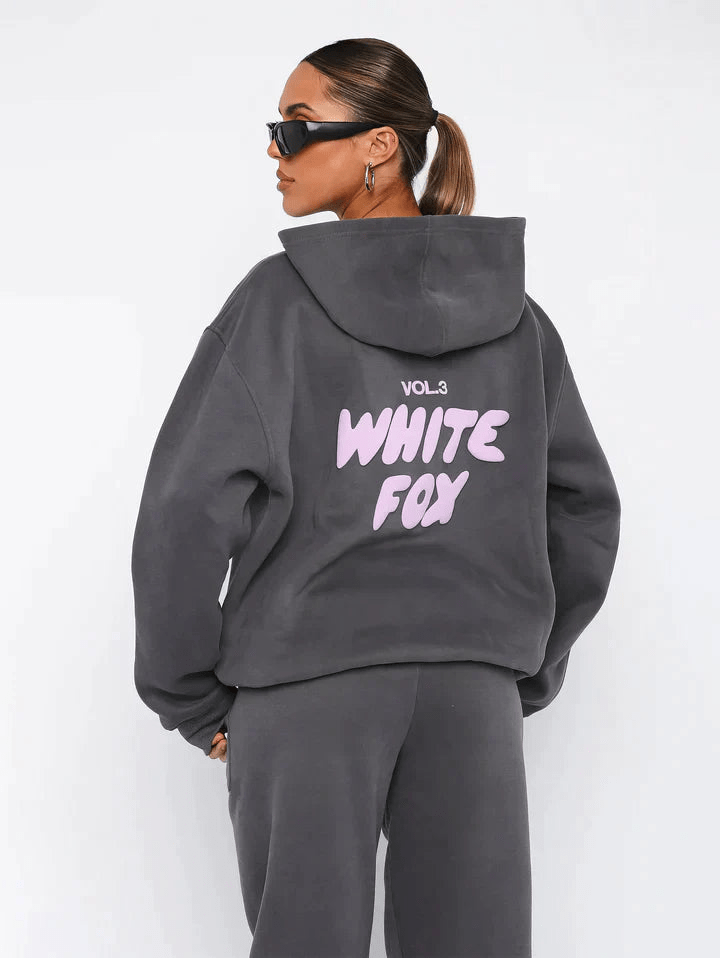Levoire | Ensemble jogging capuche femme Gris foncé