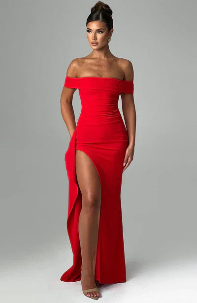 Levoire | Robe Maxi Élégante Pour Accessoire Intemporel rouge