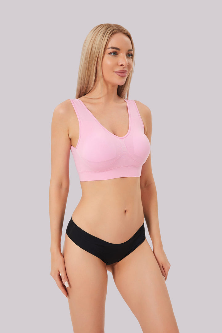 Levoire | Confortable Sport Bra Rosa