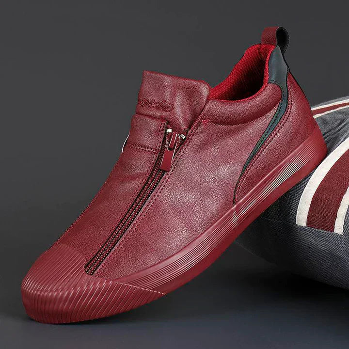 Levoire | Chaussures Lisses Confortables Avec Fermeture Éclair Réglable Rot