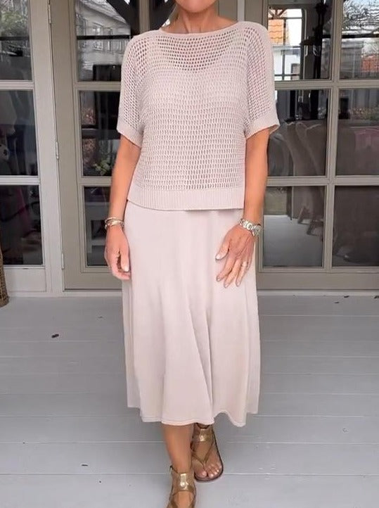 Levoire | Bas Robe Et Blouse Transparente Abricot