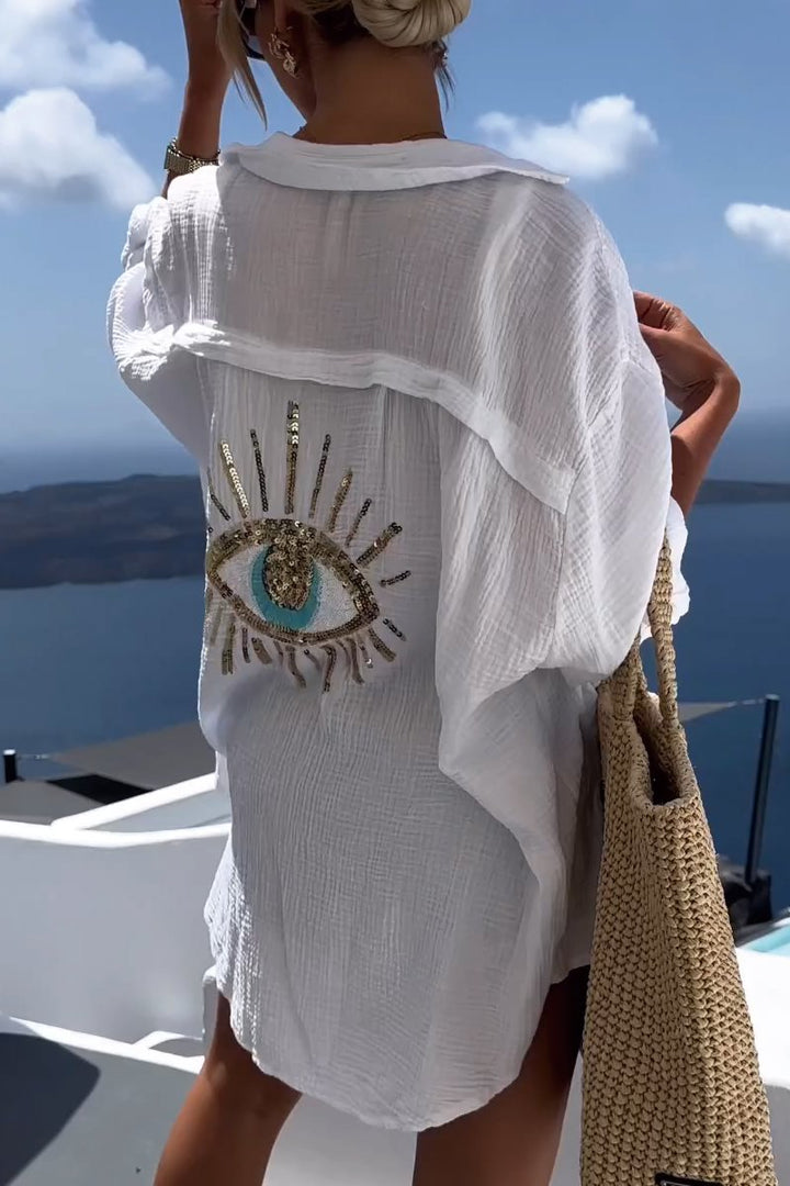 Levoire | Chemise en coton taille haute Blanc
