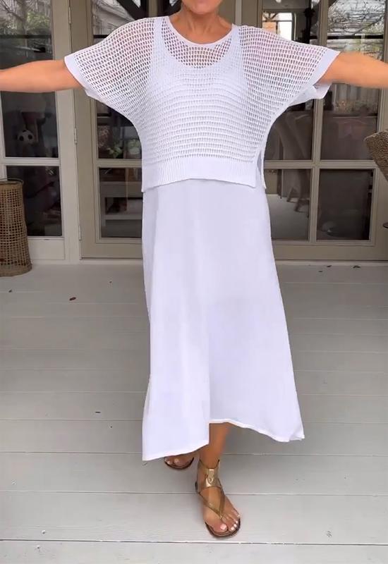 Levoire | Bas Robe Et Blouse Transparente Blanc