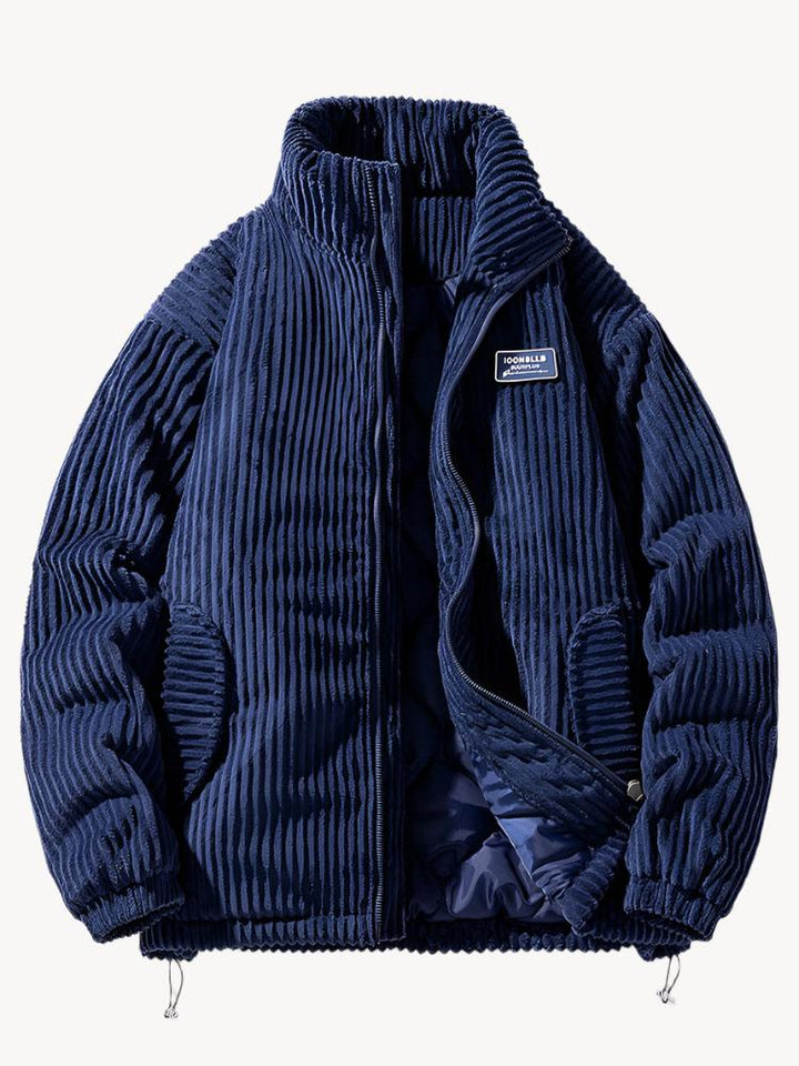 Levoire | Veste En Corduroy Élégante Bleu foncé