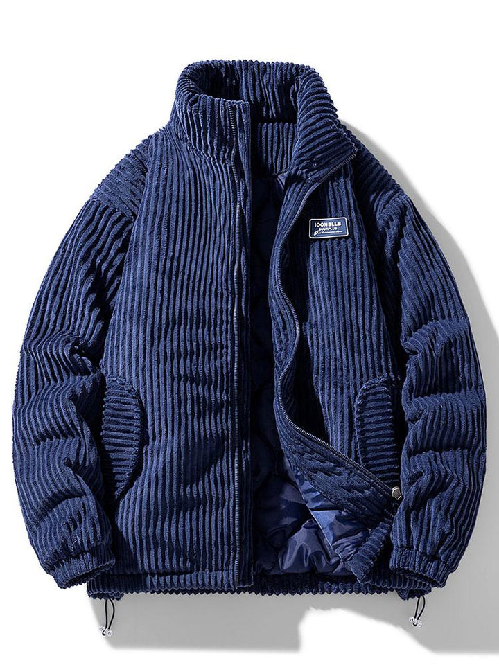 Levoire | Veste En Velours Tendance Bleu foncé