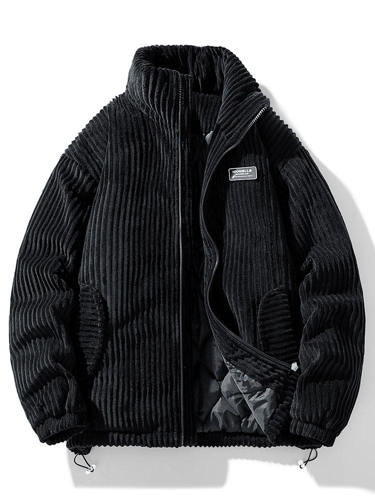 Levoire | Veste En Velours Côtelé À La Mode Nero