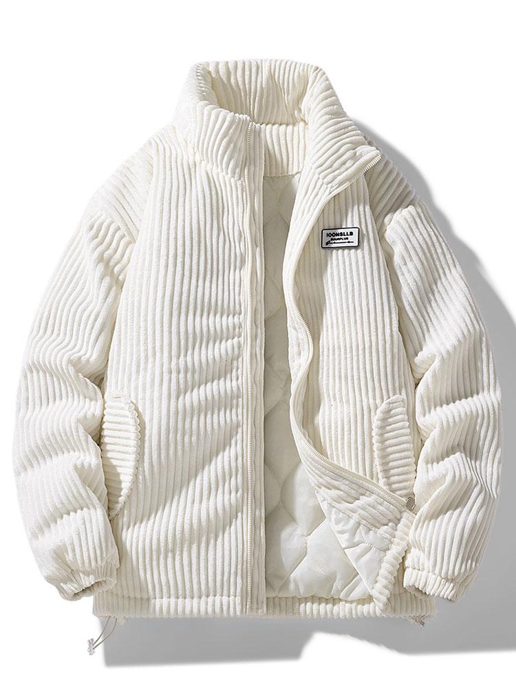 Levoire | Veste En Velours Côtelé À La Mode Blanc