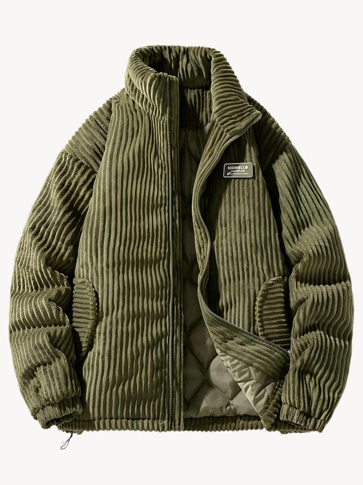 Levoire | Veste En Corduroy Élégante Vert